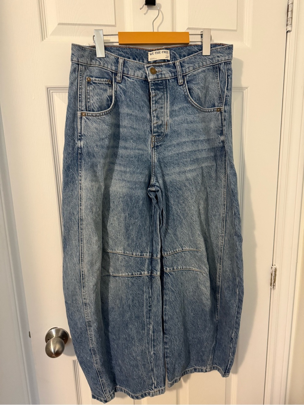 We The Free Light Blue Wide-Leg Women's Jeans